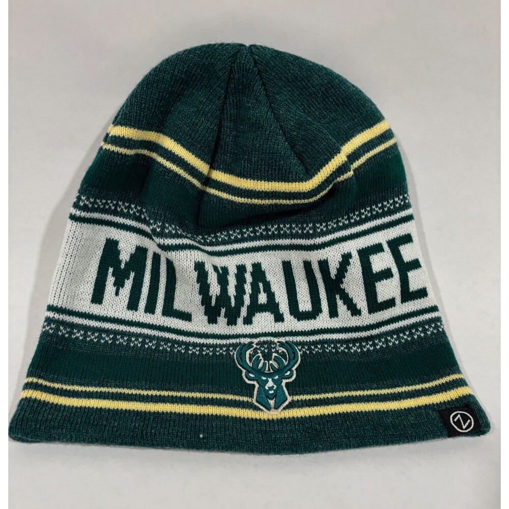 Milwaukee Bucks NBA basketball‎ team fan apparel stocking cap winter beanie